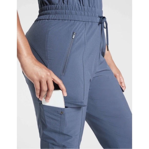 Athleta Unbound Jumpsuit Iron Blue Size XS Athletic Athleisure Casual - Picture 4 of 13